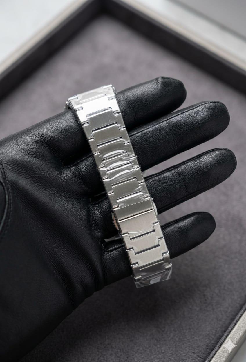 Tissot PRX Chain Watch White Stainless Steel Silver Dial Automatic Watch for Men's